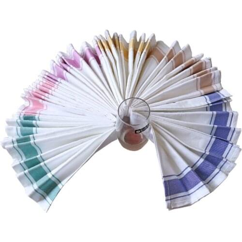 5pcs/lot Cotton Restaurant Napkin Towel Absorbent Cotton Dish Cloth Tea Towel Kitchen Dishcloth Placemats 50x70cm