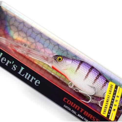 66mm 9.2g Countbass Deep Crank Bait Wobbler Lures for Fishing, Chatterbait Jerk baits Shad Crank Minnow Anglers Lure