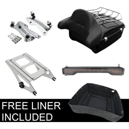 Motorcycle King Pack Trunk Rack Tail Light Docking Kit For Harley Tour Pak Road King Street Glide Electra Glide 2014-2020