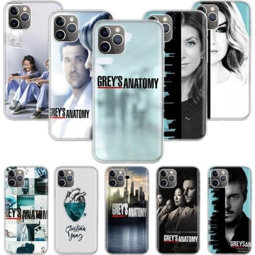 Grey Anatomy Case for Apple iphone 11 12 Mini Pro XS Max XR X 7 8 6 6S Plus 5 5S SE 10 Ten Gift Silicone Phone Cover Coque