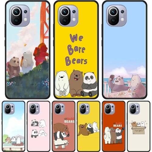 We are bears Case For Xiaomi Mi 11X Pro 11 Ultra 11i 10T Lite 10S 9T 9 SE 8 Silicon Phone Cover Silicone Para TPU Housing