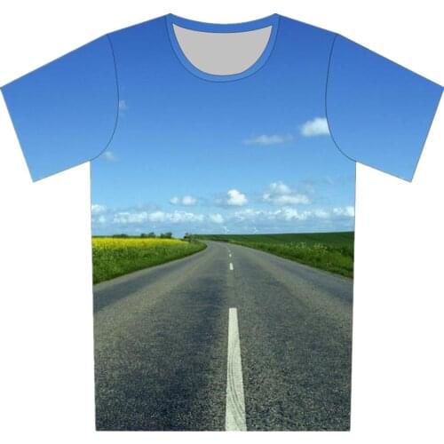 2018 Children Fashion 3D T Shirt Girl Boy Cool Short Sleeve Print T-Shirt Chocolate Road Animal Eye Money Brand Design Tee Tops