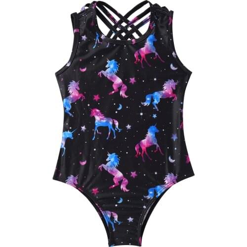 Kids Girls Swimwear Swimsuits Floral Printed Beachwear Swimming Suits Swimwear Bathing Suits Girls Swimming Pool Bodysuit Romper