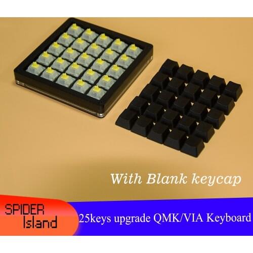 QMK Keyboard VIA Function 25 keys Macropad DIY Gateron/Cherry Switch Hot swappable Programming Keypad Blank keycap Mechanical