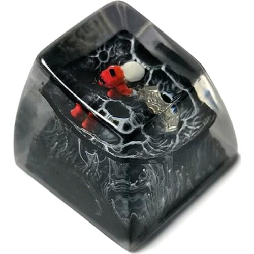 Outer Space Astronaut Collect Lunar Soil Design Keycaps For Cherry Mx Switch Mechanical Keyboard DOM SA Profile Moon Key Caps