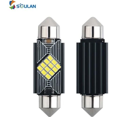 2 PC High Bright 12V Festoon C5W C10W 2016 Smd Car Led CANBUS No Error 31mm 36mm 39mm 41mm T10 Interior Dome Light Tail Bulb