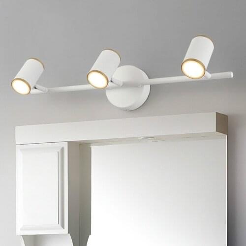 Modern Europe cosmetic led mirror front lamp 6W 9W 12W led moisture bathroom light retro dresser wall lamps 2 3 4 lights ZM1012