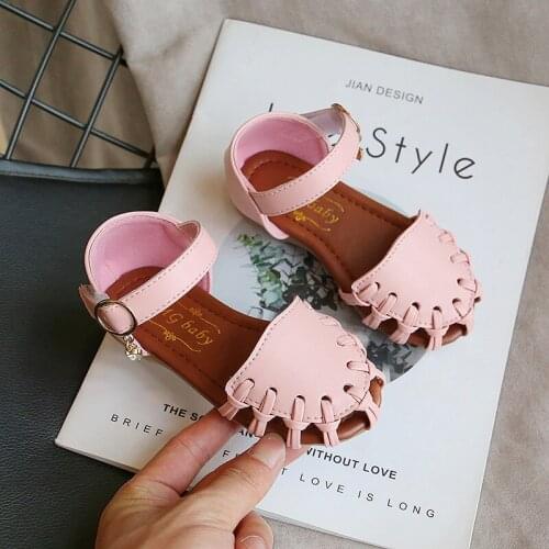Princess FashionCutout Summer Children Shoes For Litter GirlsSize 1 2 3 4 5 6 Years Old 2020 New Toddler Kids Baby Girls Sandals