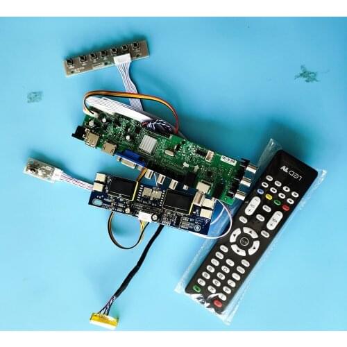 Kit for M190MWW1-001/M190MWW1-101 1440X900 board AV TV USB remote DVB-T Digital LCD Panel HDMI VGA Controller 30pin 4 CCFL 19"