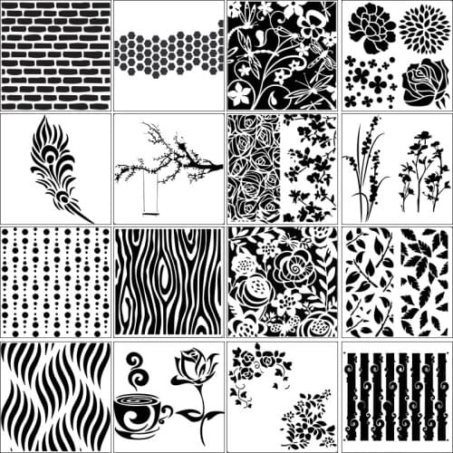 NCraft Stencil S18-S35 Scapbook Stencil Cake Decorating Tool scrapbooking