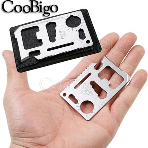 11 in 1 Multifunction Credit Card Beer Bottle Opener Stainless Steel Credit Card Shaped Bottle Opener Kitchen Tool Accessory