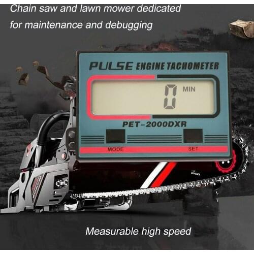 Hand-held Induction Chain Saw Tachometer Lawn Mower Gasoline Engine Multi-function Tachometer Timed In Minutes