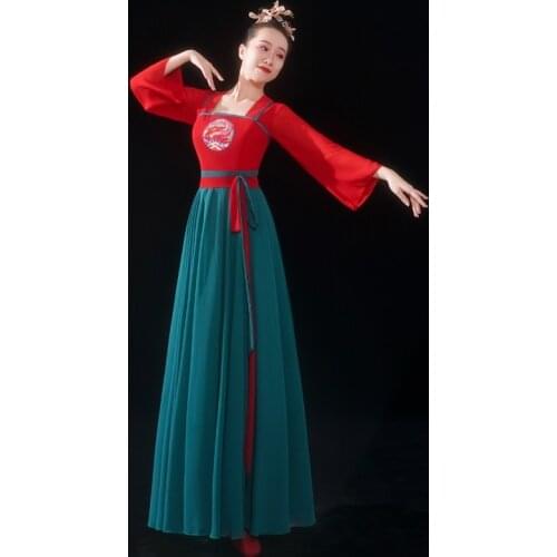 Hanfu Ancient Costumes Hanfu Dress Chinese Folk Dance Clothes Classical Performance Clothing Traditional Dance Costume 12625