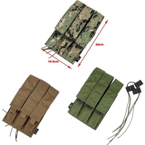 TMC Tactical Triple Magazine Pouch for MOLLE System Tactical Vest Appendage Package TMC2121-CB/OD/A2