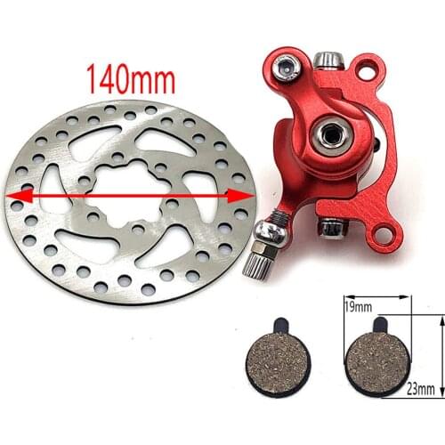 Electric scooter brake with Brake Pads and Brake 140mm disc For ZOOM Disc Brake for Electric scooter 10 inch electric