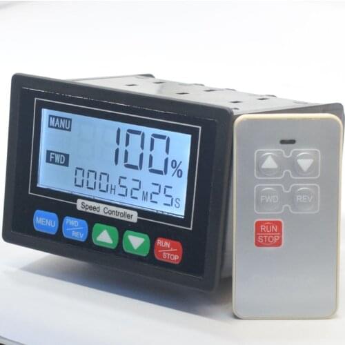 LCD Smart Digital Display 0~100% adjustable 50A PWM DC Motor Speed Controller Timing Reversible Remote control 12V 24V 36V 48V