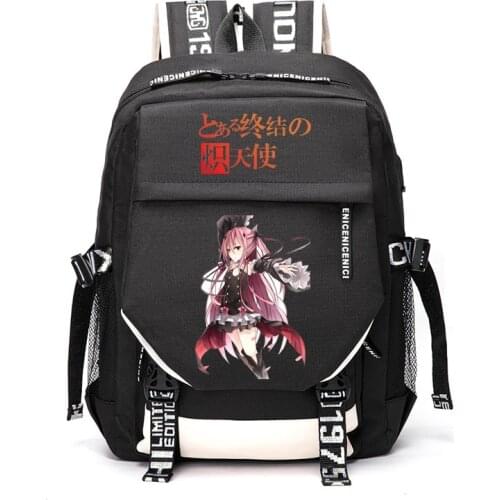 Unisex Anime Seraph of the end Yuichiro Hyakuya Hiiragi Shinoa Outdoor Travel Rucksack Casual Schoolbag Student Backpacks