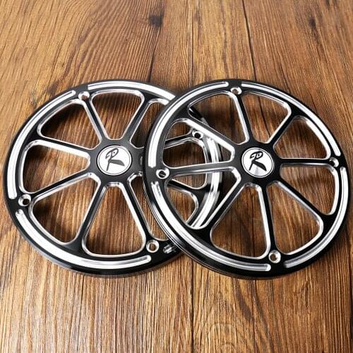 Rear Black Aluminum Shallow Cut Speaker Fit For Harley Touring Electra Glide Tri Glide Road Glide 1996-2013 Models