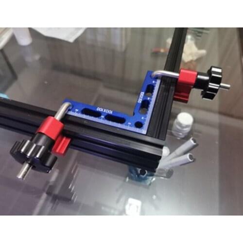 Two-piece 90° Right Angle Positioning Ruler Woodworking Jigsaw Clamp Positioning L Squares Block 100x100mm Imposition