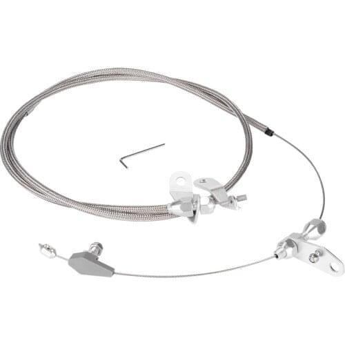 2011 1.62m Braided Kickdown Cable Detent Mopar Transmission Trans for Ford C4 Rubber iron Brake Lines