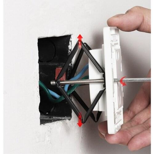 100pcs Safety Wall Mount Switch Box Repair Tool Secret Stash 86mm Switch Cassette Repairer Support Rod Electrician Accessories