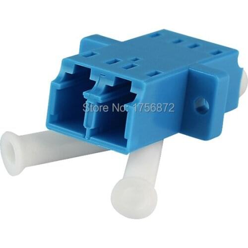 200pcs/lot LC/UPC Singlemode Duplex Fiber Optic Adapter LC Adapter LC Fiber Optic Flange