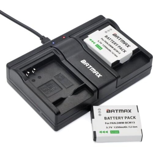 2X DMW-BCM13E DMW-BCM13 BCM13 Battery +USB Dual Charger for Panasonic Lumix ZS40 / TZ60, ZS45 / TZ57,ZS50 / TZ70, ZS27,TZ37,TZ41