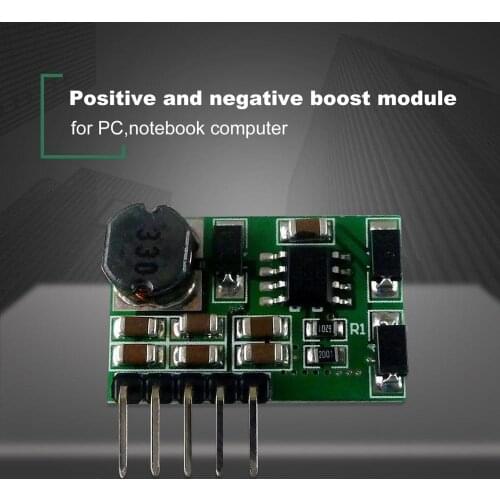 3-18V to +-5V 6V 9V 12V 15V 24V Positive & Negative Dual DC DC Step-up Boost Converter Module ADC DAC LCD Power Supply Welding