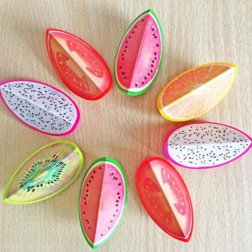 4pc Creative Fruit Plastic Pencil Sharpener Mini Pencil Sharpener School Supplies Plastic Cutter Knife The Office Stationery