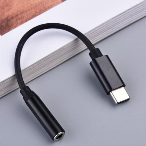 Type C to 3.5mm Jack Earphone Adapter USB Type-C To 3.5MM AUX headset Audio Cable For MI 10 9 Pro Samsung A8S A9S S20 Plus 1+ 8