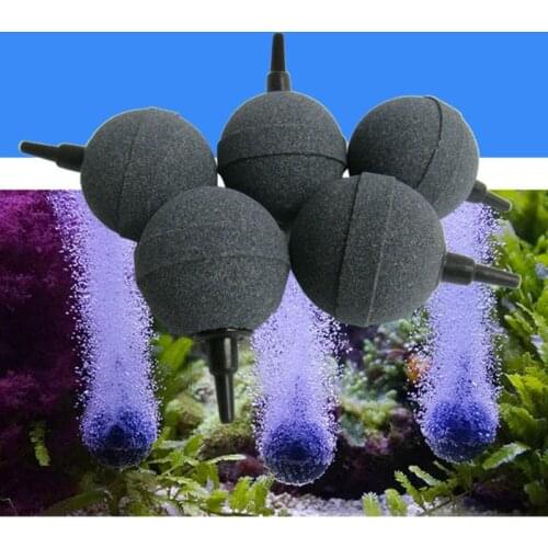 2cm/3cm/4cm/5cm Fish Tank Aquarium Air Stone Oxygen Aerator Increasing Air Bubble Pond Pump Hydroponic Oxygen Supply Great