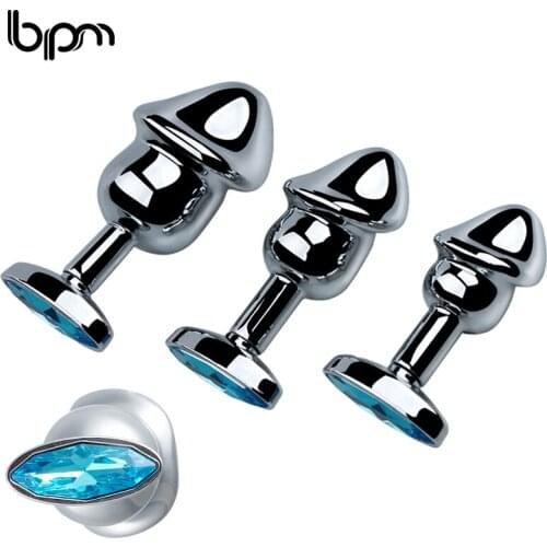 Bpm Anal Plug Stainless steel anal plug Jewelry Round Butt Plug Stimulator Sex Toys Dildo Anal Plugs Adult Game Products Shop