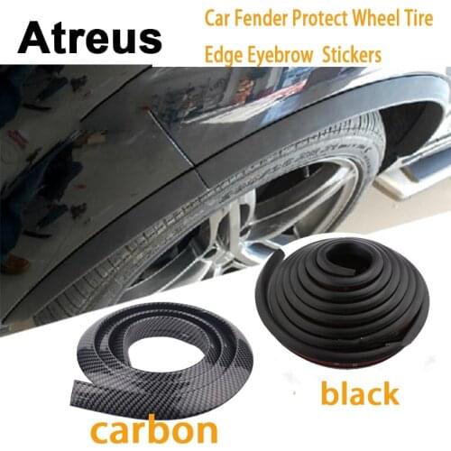 Atreus 150cm For BMW e46 e39 e36 Audi a4 b6 a3 a6 c5 Renault duster Lada Car Fender Protect Wheel Tire Eyebrow Carbon Stickers