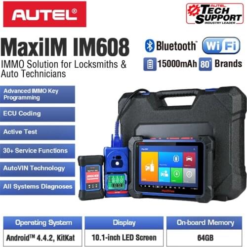 Autel MaxiIM IM608 IMMO KEY PROGRAMMING Tool OBD PK AURO OtoSys IM600 PK IM 100 MK908P MK908 MS908P MaxiSys Pro ECU Programming
