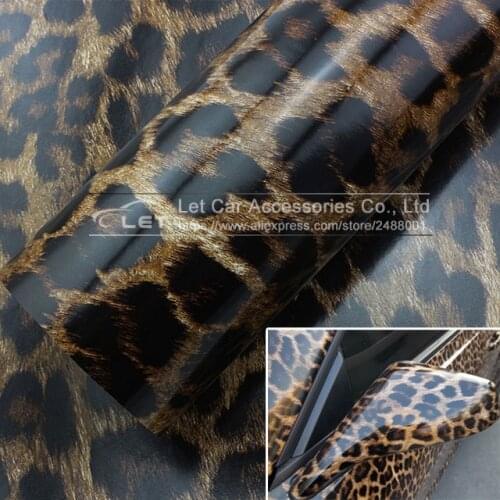 Car styling Leopard Vinyl Wrap Sheet Roll Film Car Sticker Decal Sheet