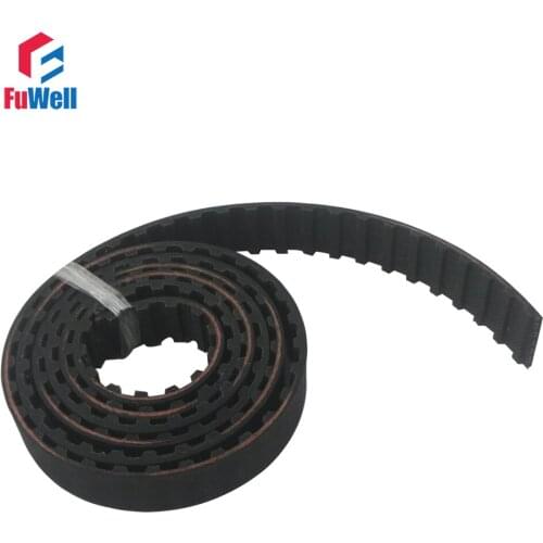 Free Shipping Black Rubber L Type Open Belt 20/25mm Width 9.525mm Pitch 2M 2 Meters Length Synchronous Opened Timing Belts