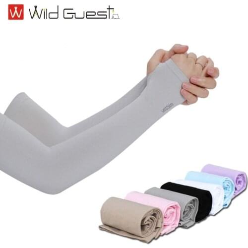 1Pair Sun Protection Arm Cover Bicycle Sleeve Fishing Anti Ultraviolet Sleeve Arm Cover Outdoor Driving Arm Cover