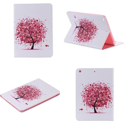 For Apple iPad air 3 ipad pro 9.7'' Colorful Tree PU Leather Stand Wallet Case Cover For ipad mini 4 3 2 iPad 2 3 4 5 6 7 Case