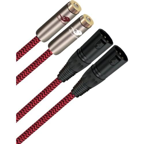 Double RCA Female to 2x XLR Male Audio Cable For Mixer Amplifier Microphone Home Theater Devices Extension Cord 1m 2m 3m 5m