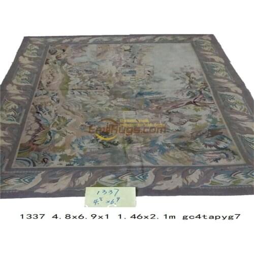 Wool aubusson tapestry beautiful tapestry tapestry needle knitted tapestry tapestry curtain fabric