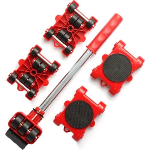 Furniture Mover Tool Heavy Stuff Roller 5PCS/Set Transport Lifter with Moving Wheel Device Home Accessories