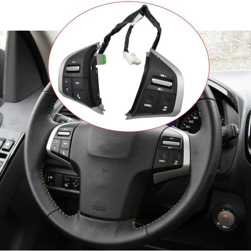 Steering Wheel Control Buttons For Isuzu D-max Mux For Chevy Trailblazer Radio Audio Control Switch Cruise car accessories