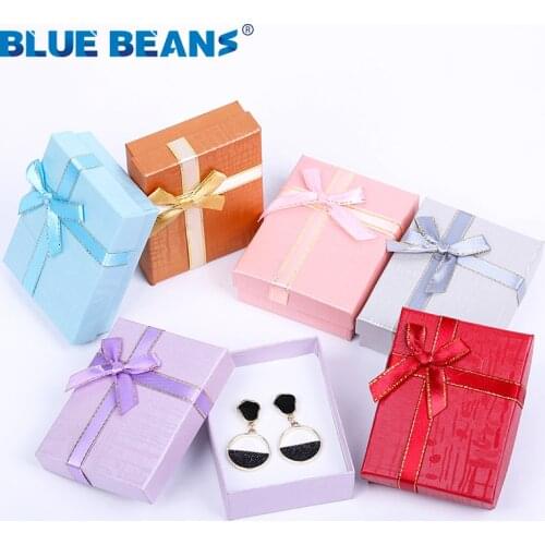 2020 Box gift Black Jewelry Necklace Earrings Ring Packaging Hot Sell Paper Gift Jewellery Organizer Sponge Boxes Bangles Bow C