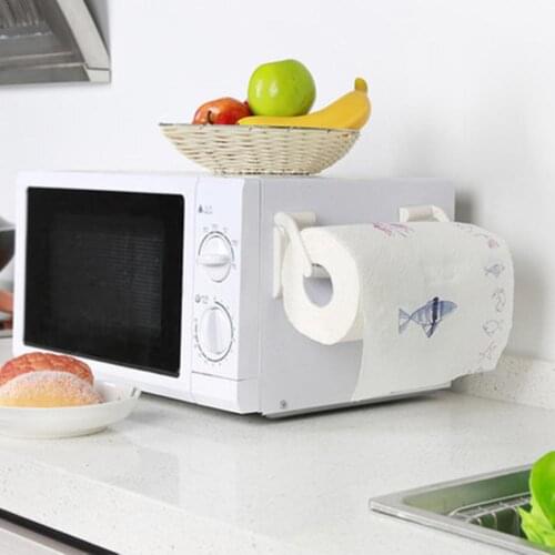 9x4.5cm Kitchen Paper Holder Toilet Paper Holder Magnetic Reel Holder Towel Napkin Rack Refrigerator Side Wall Roll Paper Stand