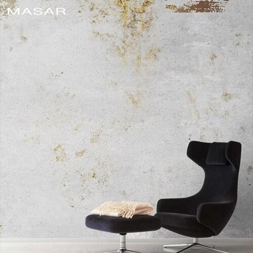 MASAR Simple old art mural cafe bar background wall paper environmental protection waterproof wallpaper mottled