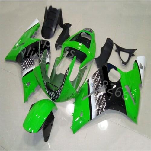 Green white black For KAWASAKI NINJA ZX6R 05-06 ZX-6R ZX 6R 636 ZX636 05 06 ZX 6R 636 2005 2006 Fairing