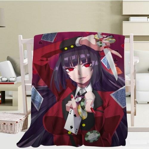 Custom Anime Kakegurui Believer Blanket 56x80 inch 50x60 Inch 40x50 Inch Home/Sofa/Bedding Throw Blanket Kid Adult Warm Blanket