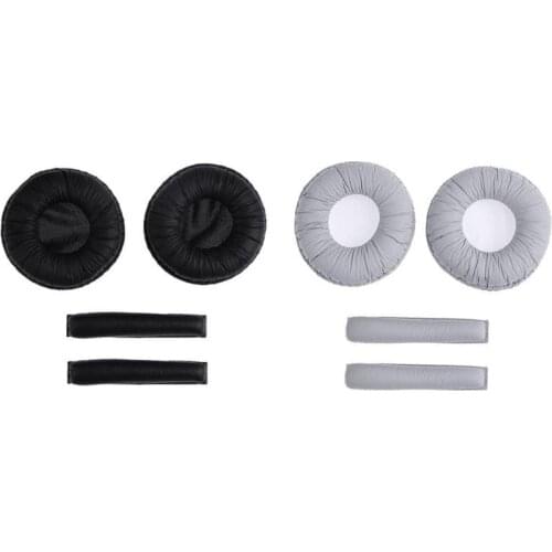 1 Pair Earphone Ear Pads w/Headband Cushions for Sennheiser PX100 PX200 Audio Video Earphone Accessories High Quality Earpads