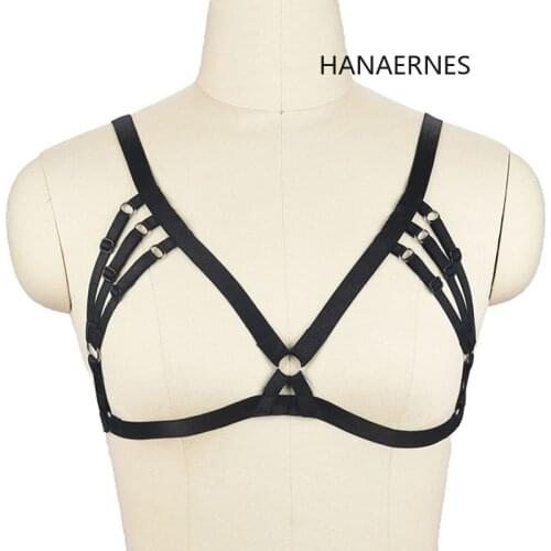 Harness Underwear black Garter Belts Sexy Women Waist To Bondage Cage Straps Bra Elastic Harness Clothes gothic lingerie