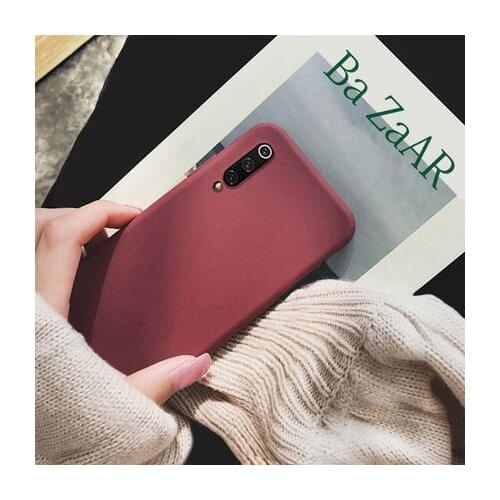 Silicone Cases For Samsung Galaxy A70 A50 A40 Soft Solid Color Protective lens matte Phone Case For Sasmung A50 A30 A10 Cover